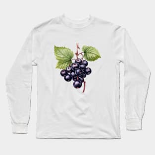 Blackcurrant Illustration Long Sleeve T-Shirt